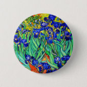 Badge Rond 5 Cm Irises par Vincent Van Gogh (Devant)
