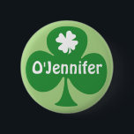 Badge Rond 5 Cm Irish For A Day St. Patrick's Day Party Nom Tags<br><div class="desc">Irish For A Day St. Patrick's Day Party Nom Tags. Cette épingle de fête de la Saint Patrick peut être facilement customisée avec votre nom. N'oubliez pas d'ajouter le O' avant votre nom pour être irlandais pour la journée. Une excellente façon de célébrer la Saint Patrick à une grande convention...</div>