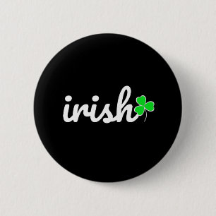 Badge Rond 5 Cm Irish St. Patrick's Day Shamrock chanceux