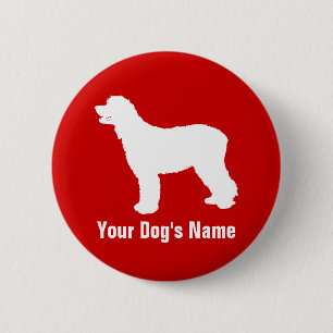 Badge Rond 5 Cm Irish Water Spaniel ア'a リ l' ・ ォ ー タ ュ ・ パ ニ エ le