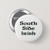 Badge Rond 5 Cm Irlandais de côté sud (Devant & derrière)