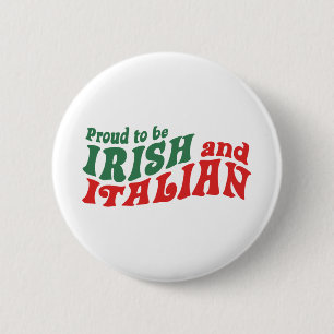 Badge Rond 5 Cm irlandais italien