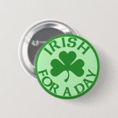 Badge Rond 5 Cm Irlandais pour un bouton de jour (Devant & derrière)