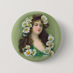 Badge Rond 5 Cm Irlandais vintage Colleen