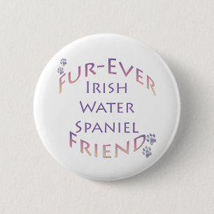 Badge Rond 5 Cm Irlandais Water Spaniel Furever