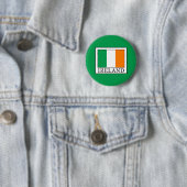 Badge Rond 5 Cm Irlande (En situation)