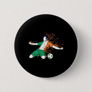 Badge Rond 5 Cm Irlande Football National - Football Irlandais Amo