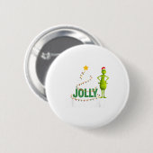 Badge Rond 5 Cm Is This Jolly Enough Funny Christmas Tree Lights H (Devant & derrière)