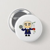 Badge Rond 5 Cm Isaac Newton (Devant & derrière)