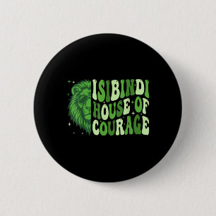 Badge Rond 5 Cm Isibindi House Of Courage Green Lion Team Spirit T