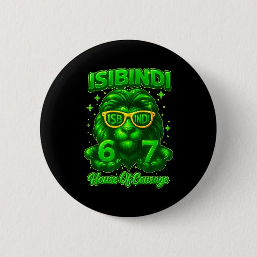 Badge Rond 5 Cm Isibindi House Of Courage School System 6 7 Funny (Devant)