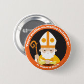 Badge Rond 5 Cm Isidore de Séville (Devant & derrière)