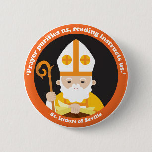 Badge Rond 5 Cm Isidore de Séville