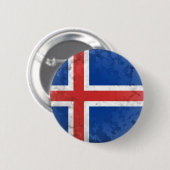 Badge Rond 5 Cm Islande (Devant & derrière)