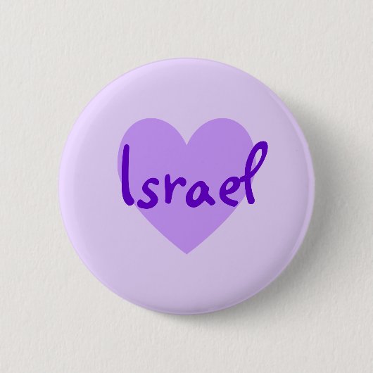 Badge Rond 5 Cm Israël dans le violet (Devant)