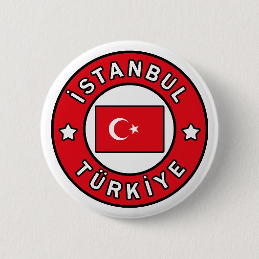 Badge Rond 5 Cm Istanbul Türkiye (Devant)