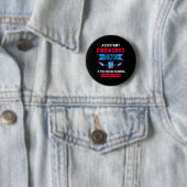Badge Rond 5 Cm Istant Fireworks Directeur Je Vous Exécute 4 Juil (En situation)