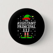 Badge Rond 5 Cm Istant Principal Elf Funny Christmas Family Matchi (Devant)