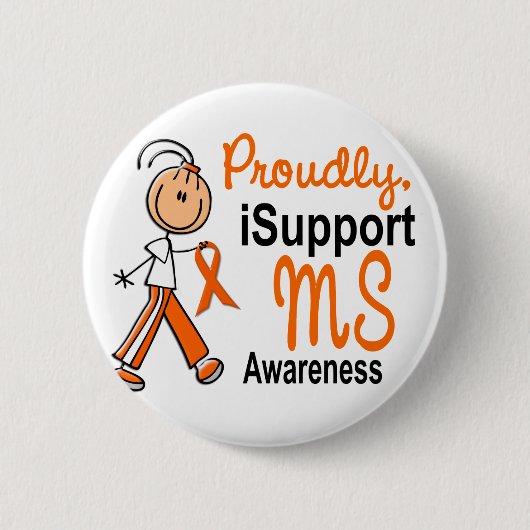 Badge Rond 5 Cm iSupport 1 SFT de milliseconde (Devant)