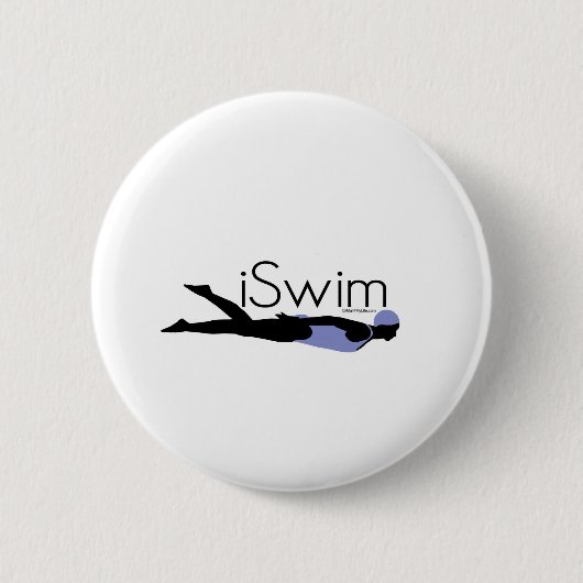 Badge Rond 5 Cm iswim - femelle (Devant)