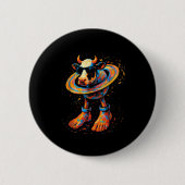 Badge Rond 5 Cm Italian Brainrot Meme La Vaca Saturno Saturnita Wa (Devant)