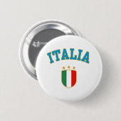 Badge Rond 5 Cm Italie (Devant & derrière)