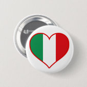 Badge Rond 5 Cm Italie amour (Devant & derrière)