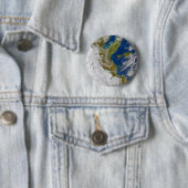 Badge Rond 5 Cm Italie Et Mer Adriatique. (En situation)