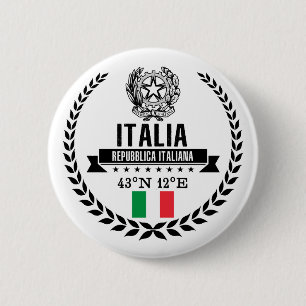 Badge Rond 5 Cm Italy