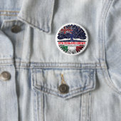 Badge Rond 5 Cm Italy Italian (En situation)