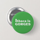 Badge Rond 5 Cm Ithaque est Gorges (Devant & derrière)