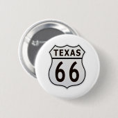 Badge Rond 5 Cm Itinéraire 66 le Texas (Devant & derrière)
