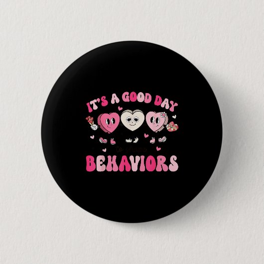 Badge Rond 5 Cm It's A Beautiful Day To Shape Behaviors Yst Valent (Devant)