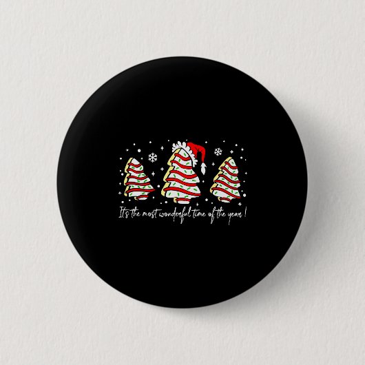 Badge Rond 5 Cm It's The Most Wonderful Time Of The Year Christmas (Devant)