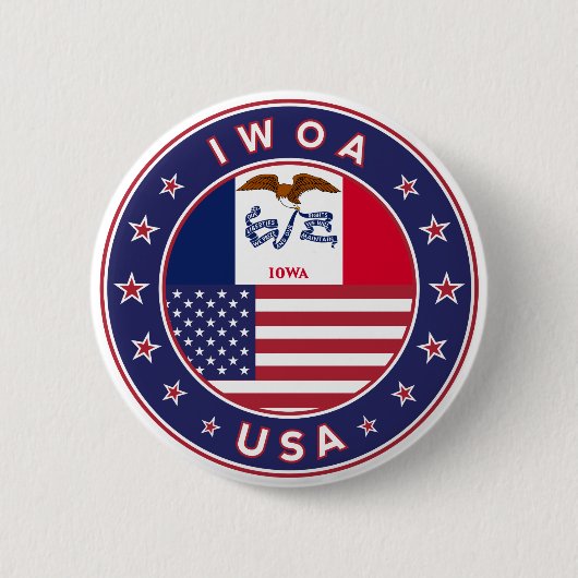 Badge Rond 5 Cm Iwoa (Devant)