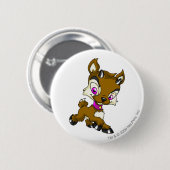 Badge Rond 5 Cm Ixi brun (Devant & derrière)