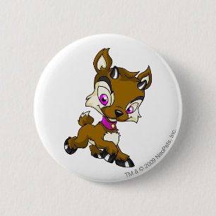 Badge Rond 5 Cm Ixi brun