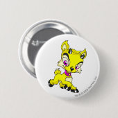 Badge Rond 5 Cm Ixi jaune (Devant & derrière)