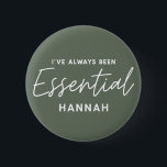 Badge Rond 5 Cm J’ai toujours été essentiel à la typographie moder<br><div class="desc">J’ai toujours été un élément essentiel du design moderne et amusant de la typographie. Restez à la maison sauvez des vies, des distances sociales ou un travailleur clé essentiel. Design de typographie graphique moderne. Faites passer votre message d'une manière brillante, amusante et positive avec ce cadeau coloré. Idéal pour les...</div>