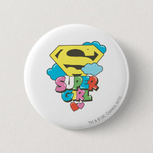 Badge Rond 5 Cm J-Bruit 5 de Supergirl
