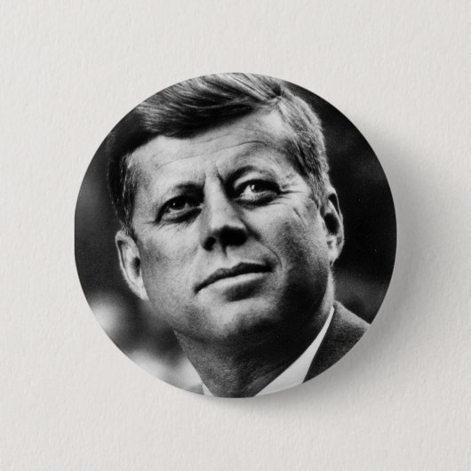 BADGE ROND 5 CM J.F.K. (Devant)