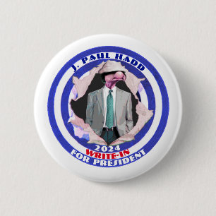 Badge Rond 5 Cm J. Paul Hadd pour le président 2024