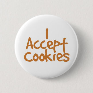 Badge Rond 5 Cm J'accepte les cookies