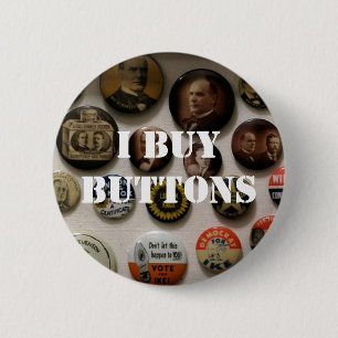 Badge Rond 5 Cm J'achète des boutons