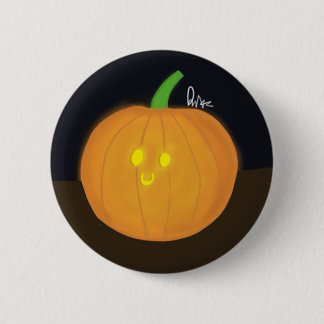 Badge Rond 5 Cm Jack-o'-lantern stupéfié