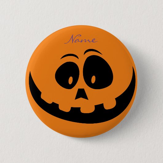Badge Rond 5 Cm Jack O'lantern Smile Thunder_Cove (Devant)
