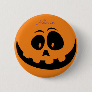 Badge Rond 5 Cm Jack O'lantern Smile Thunder_Cove