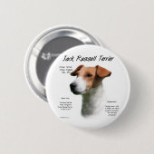 Badge Rond 5 Cm Jack Russell Terrier Histoire (Devant & derrière)