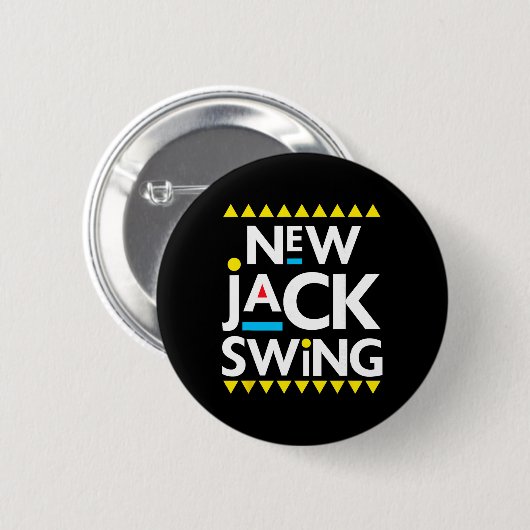 Badge Rond 5 Cm Jack Swing 90s R&amp;b Hip Hop  (Devant & derrière)