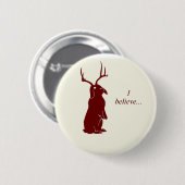 Badge Rond 5 Cm jackalope (Devant & derrière)